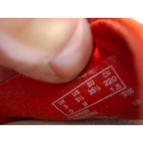 Clarks Laflay Lily Red Leather Cork Wedge SandalsSz. 5.5M - Picture 9 of 9